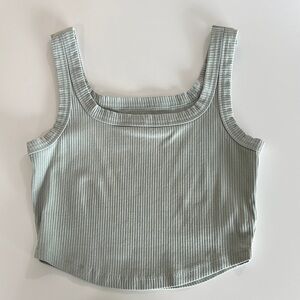 Madewell Ribbed Tank Top - Light Green